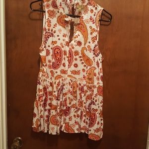 True craft fit and flare sleeveless top